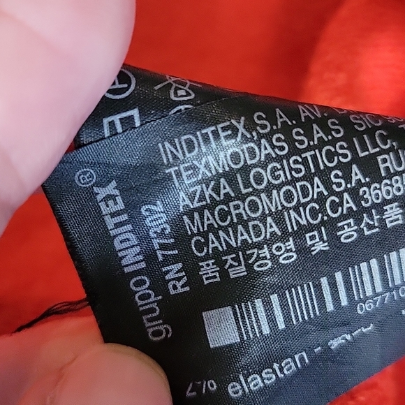 Zara 80s retro orange sweater Medium - Picture 9 of 9